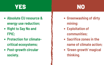 180+ Communities, Organisations and Academics Reject Extractive-heavy EU Green Deal